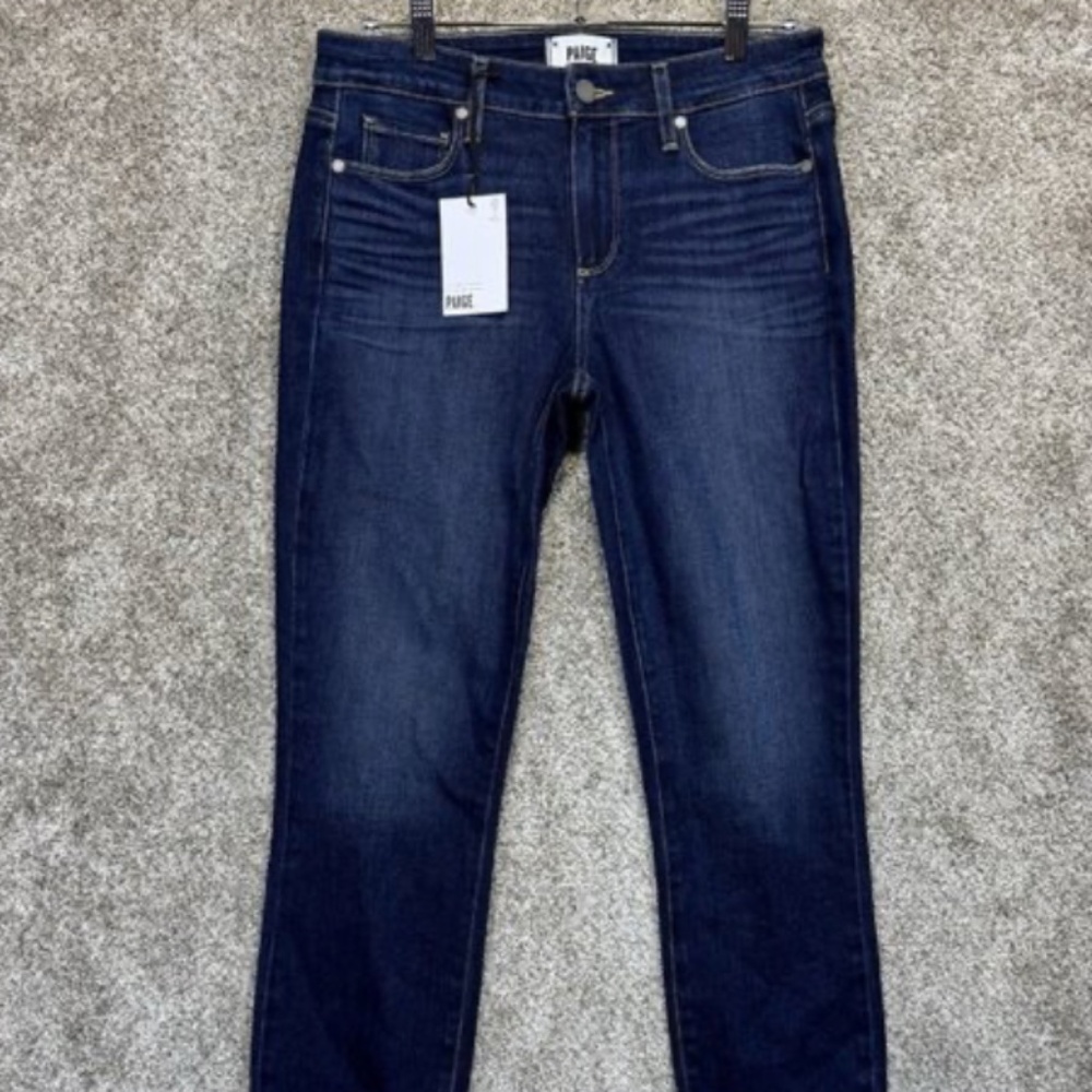 #195 Paige Verdugo Ankle Darton Distressed Jeans
